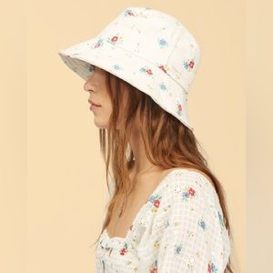 Billabong x Wrangler ❤️ Floral Cloth Summery Bucket Hat for Women ⛱️🌺🍹